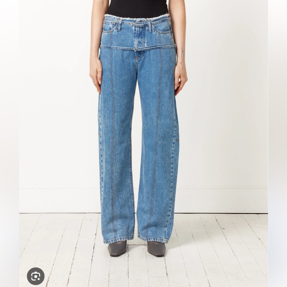 Jacquemus Le Chouchou ‘le de nimes caraco’ jeans in blue - Picture 2 of 8